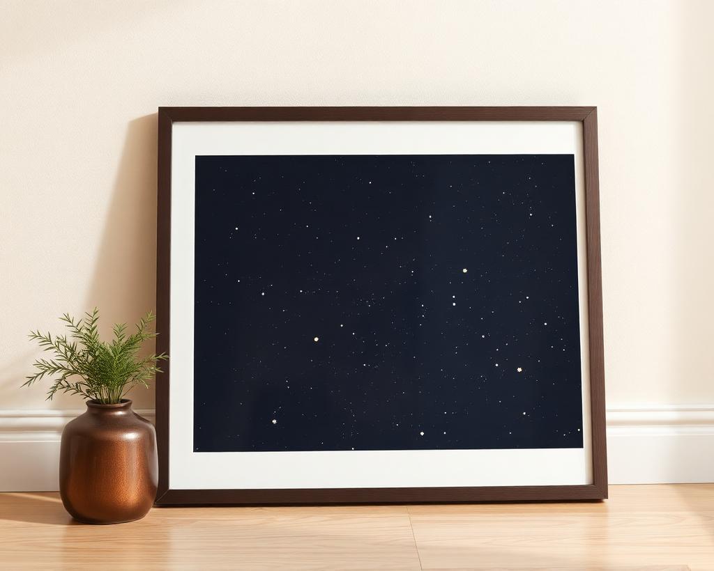 Custom star map print